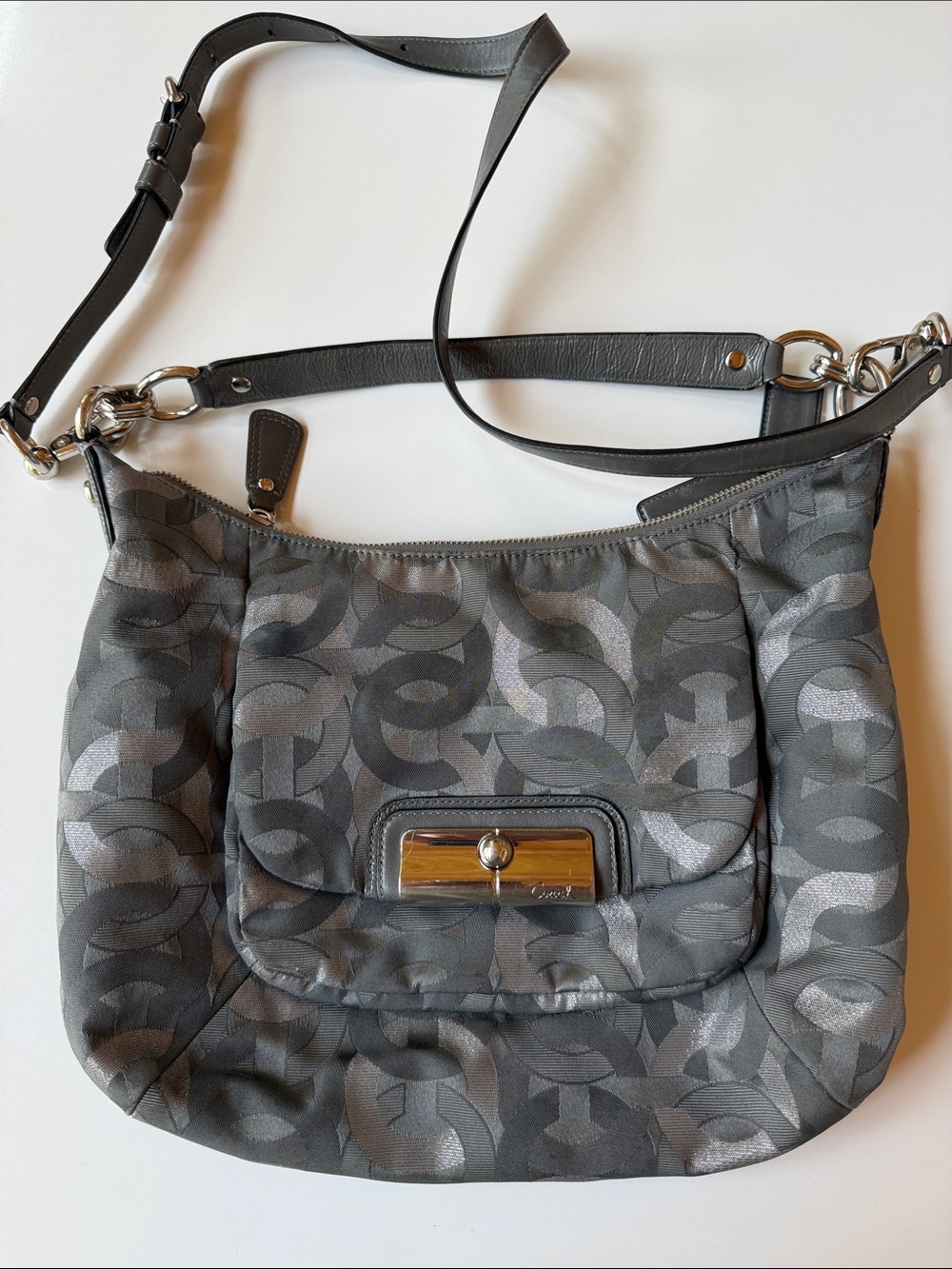 Coach Kristin Opt Art Chainlink Hobo Bag